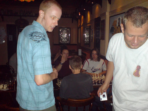rhb & Russ, and two fingers in the background. Honestly, can't a man take a serious photograph?