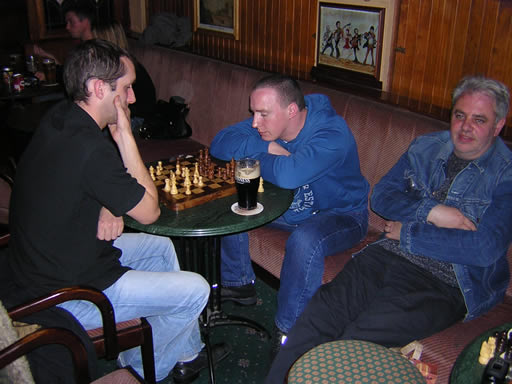 Rossroe and 014 - Huck deep in thought, M Ceillier deep in a daydream